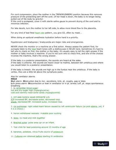 2023 NCLEX Child Care Preparation Test Study Guide With Answers (394 Solved Questions) - Page 8 preview image