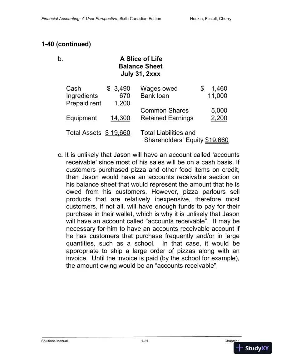 Financial Accounting: A User Perspective , 6th Canadian Edition Solution Manual, page 22