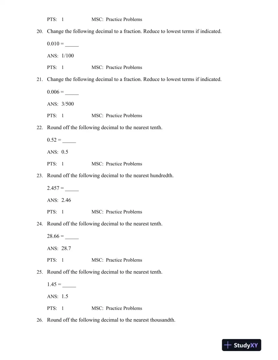 Calculate with Confidence 7th Edition Test Bank, page 14