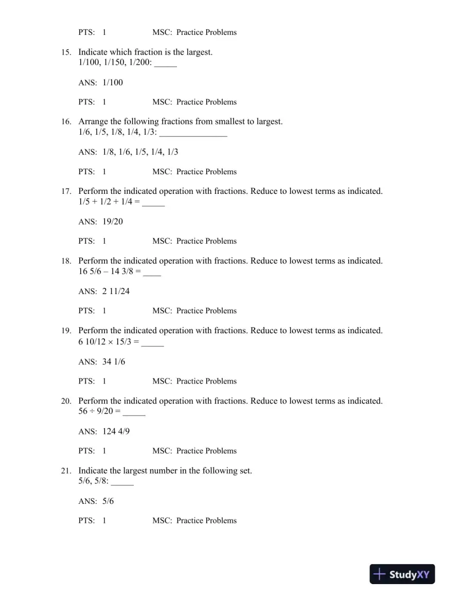 Calculate with Confidence 7th Edition Test Bank, page 7