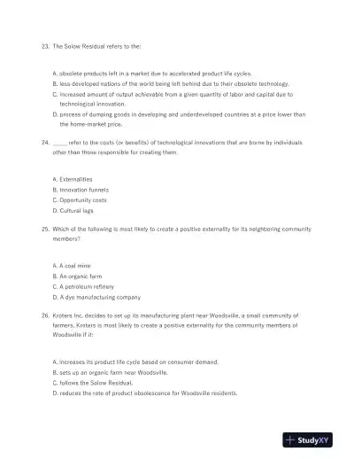 Strategic Management of Technological Innovation 5th Edition Test Bank - Page 6 preview image