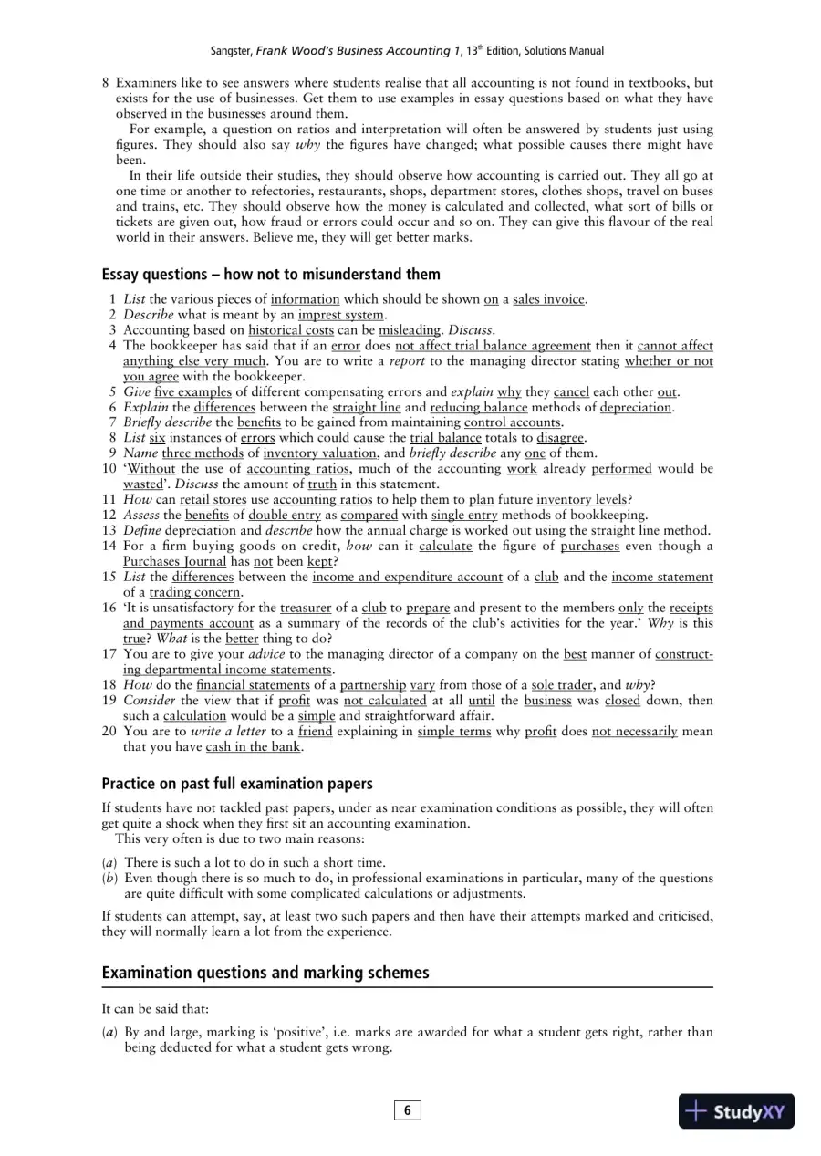 Solution Manual for Frank Wood's Business Accounting , 13th Edition, page 6