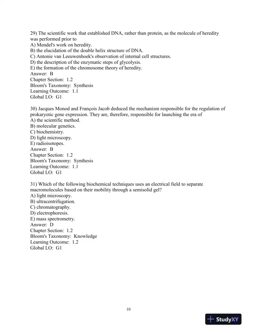 Test Bank For Becker's World of the Cell, 9th Edition, page 11