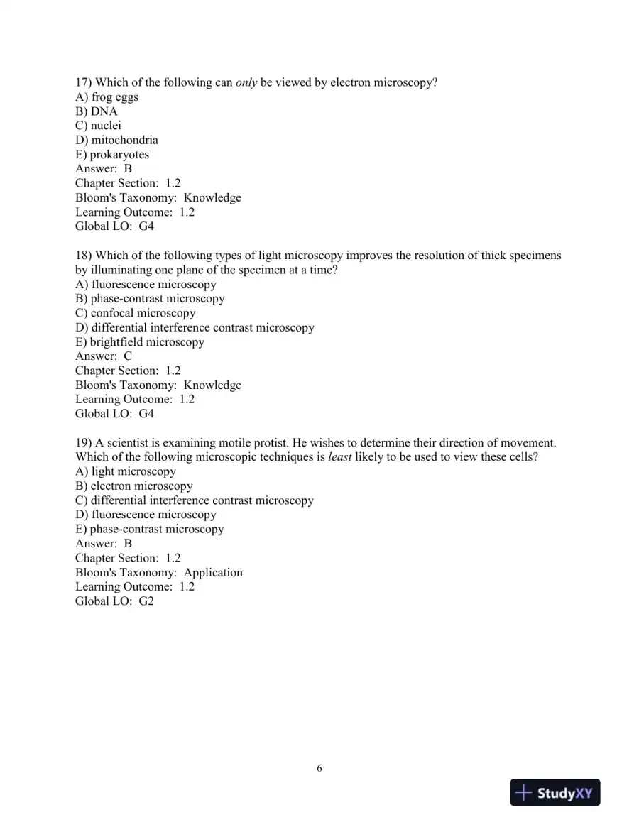 Test Bank For Becker's World of the Cell, 9th Edition, page 7