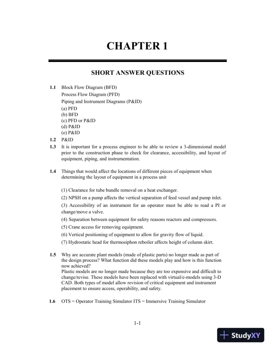 Solution Manual for Analysis, Synthesis, and Design of Chemical Processes, 5th Edition, page 3