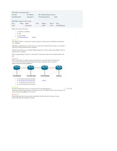 9TUT CCNA Exam 102 Questions - Page 11 preview image