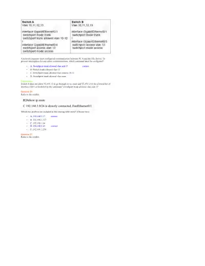 9TUT CCNA Exam 102 Questions - Page 14 preview image