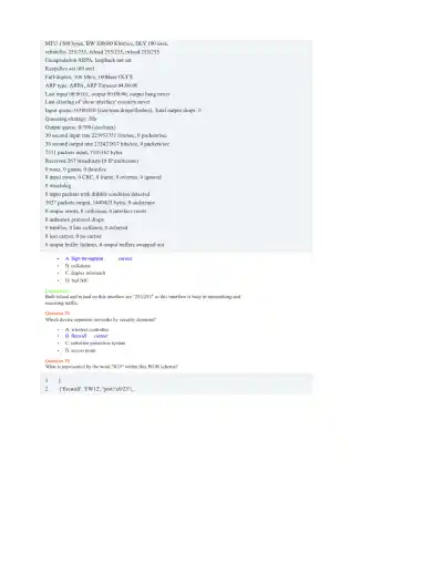9TUT CCNA Exam 102 Questions - Page 16 preview image