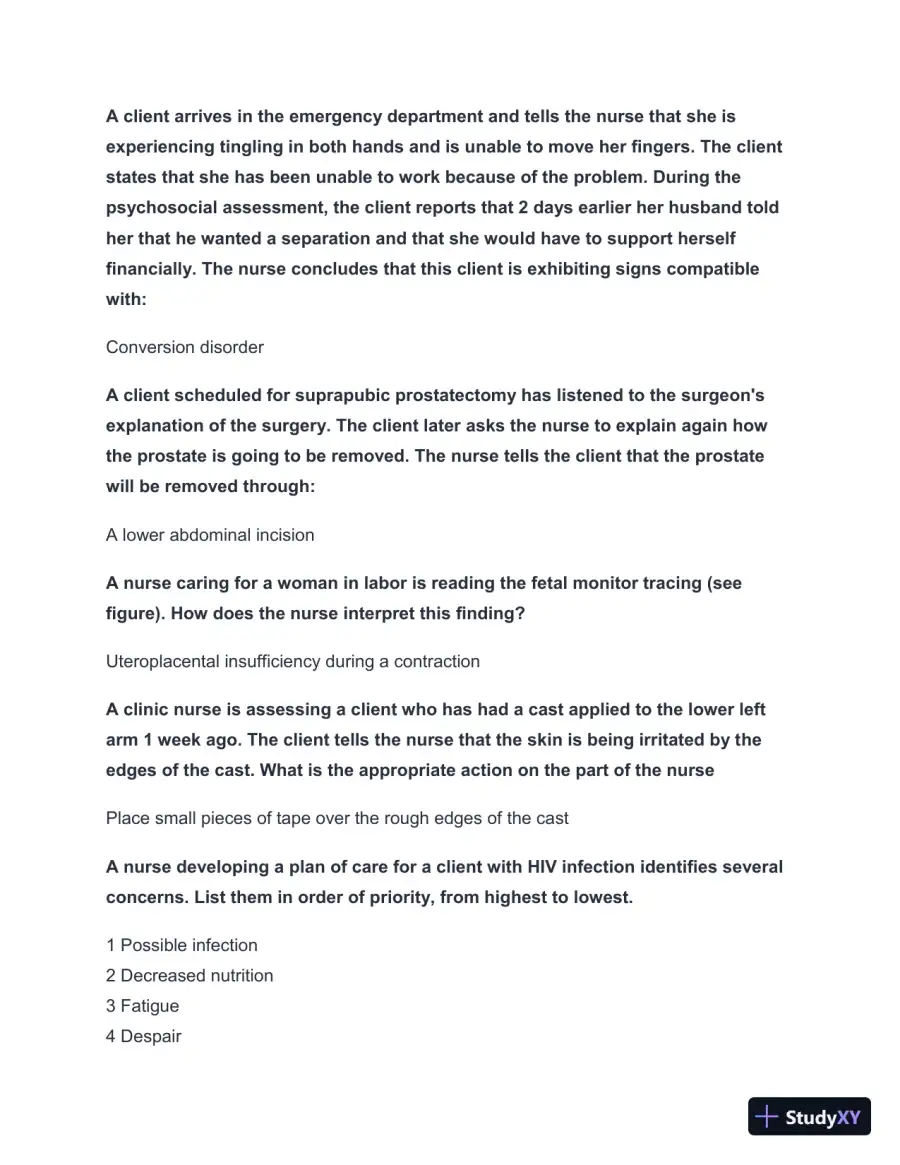 2024-2025 NCLEX Comprehensive Review Study Guide with Answers (261 Solved Questions), page 11