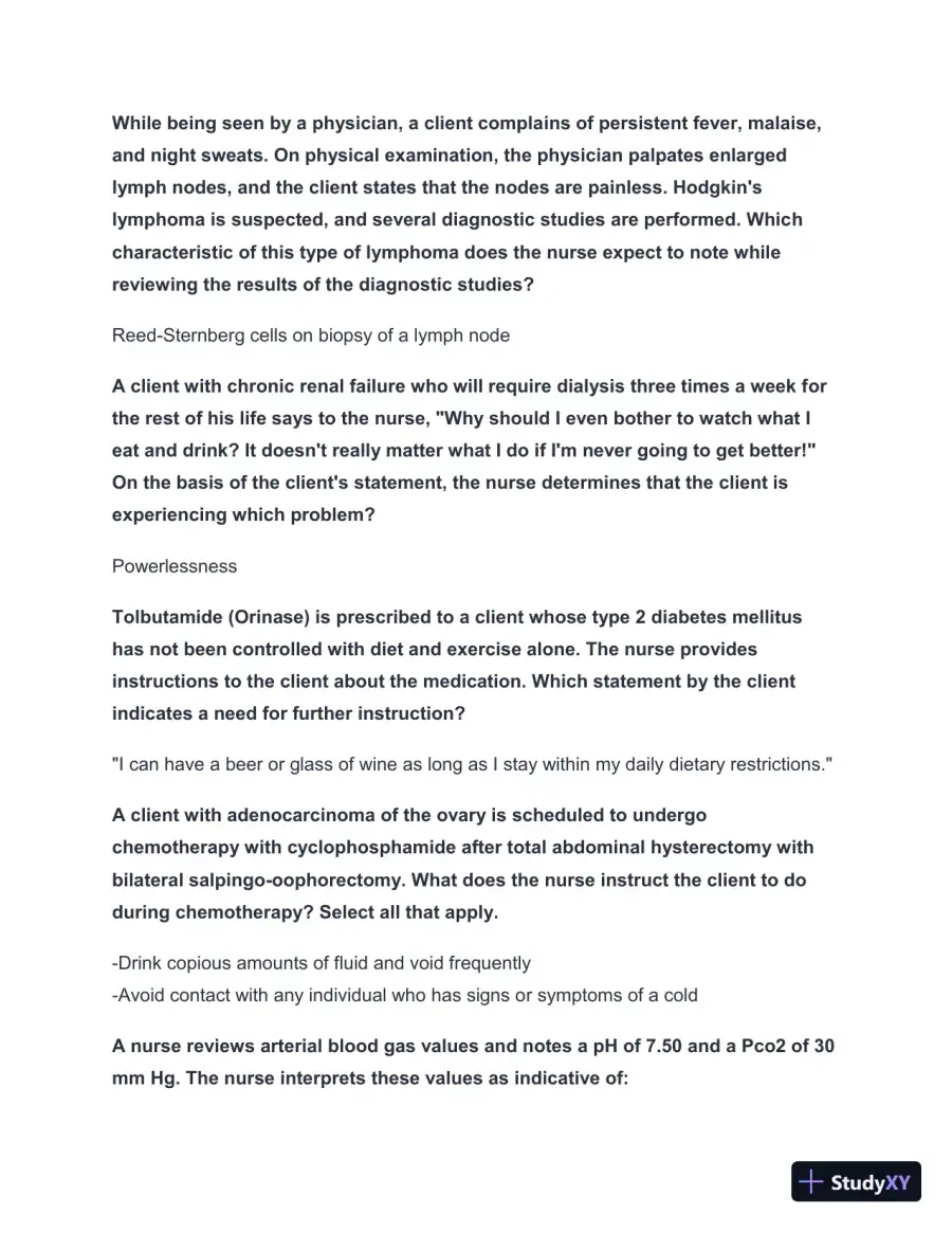 2024-2025 NCLEX Comprehensive Review Study Guide with Answers (261 Solved Questions), page 13