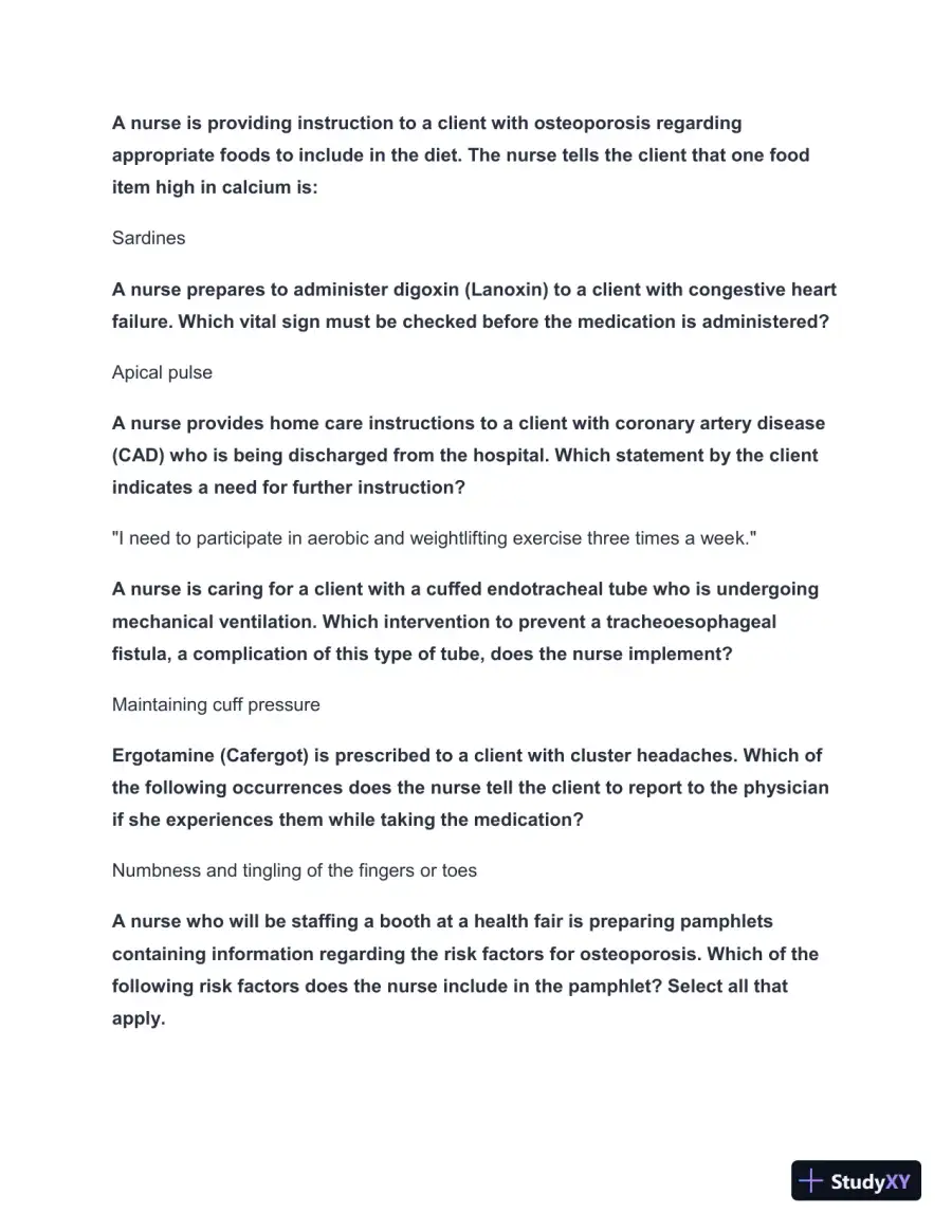 2024-2025 NCLEX Comprehensive Review Study Guide with Answers (261 Solved Questions), page 8