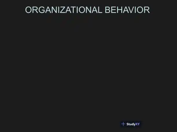 Organizational Behavior - Page 1 preview image