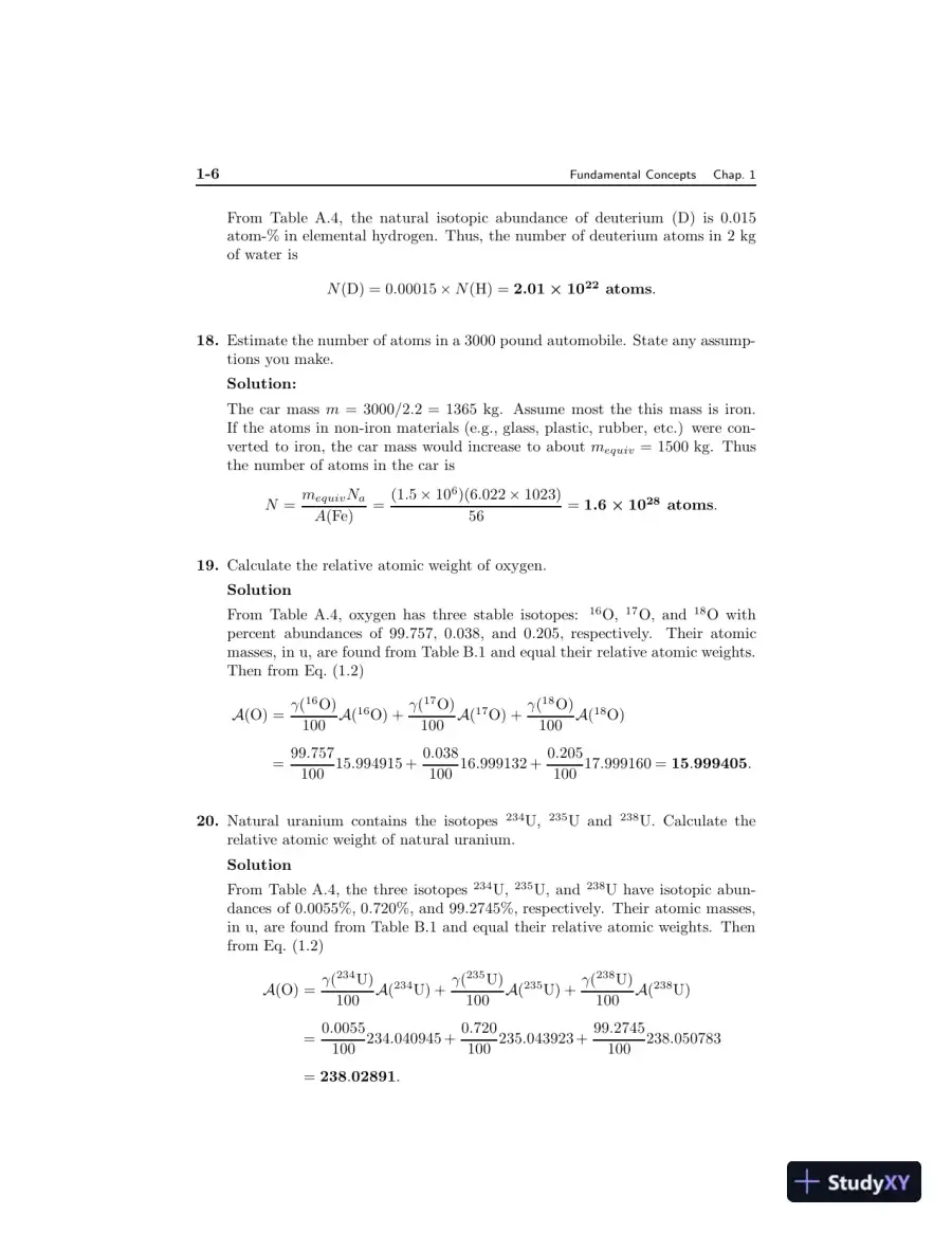Solution Manual for Fundamentals of Nuclear Science and Engineering, 3rd Edition, page 8
