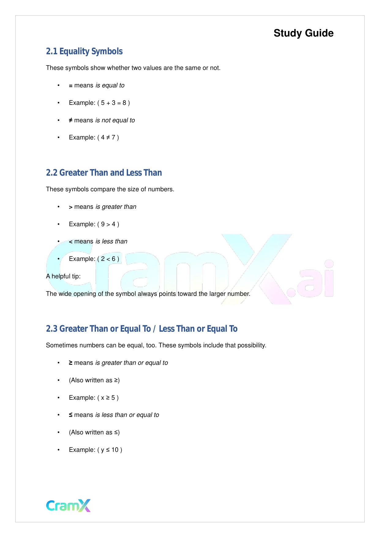 Basic Math and Pre-Algebra - Preliminaries - Page 3 preview image