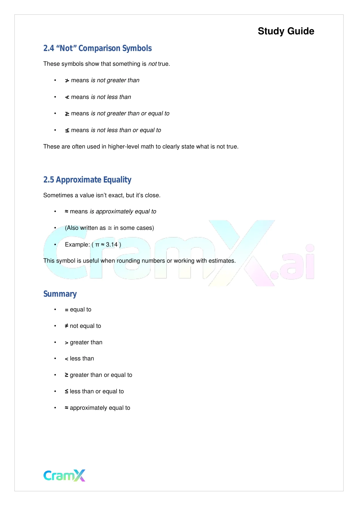Basic Math and Pre-Algebra - Preliminaries - Page 4 preview image