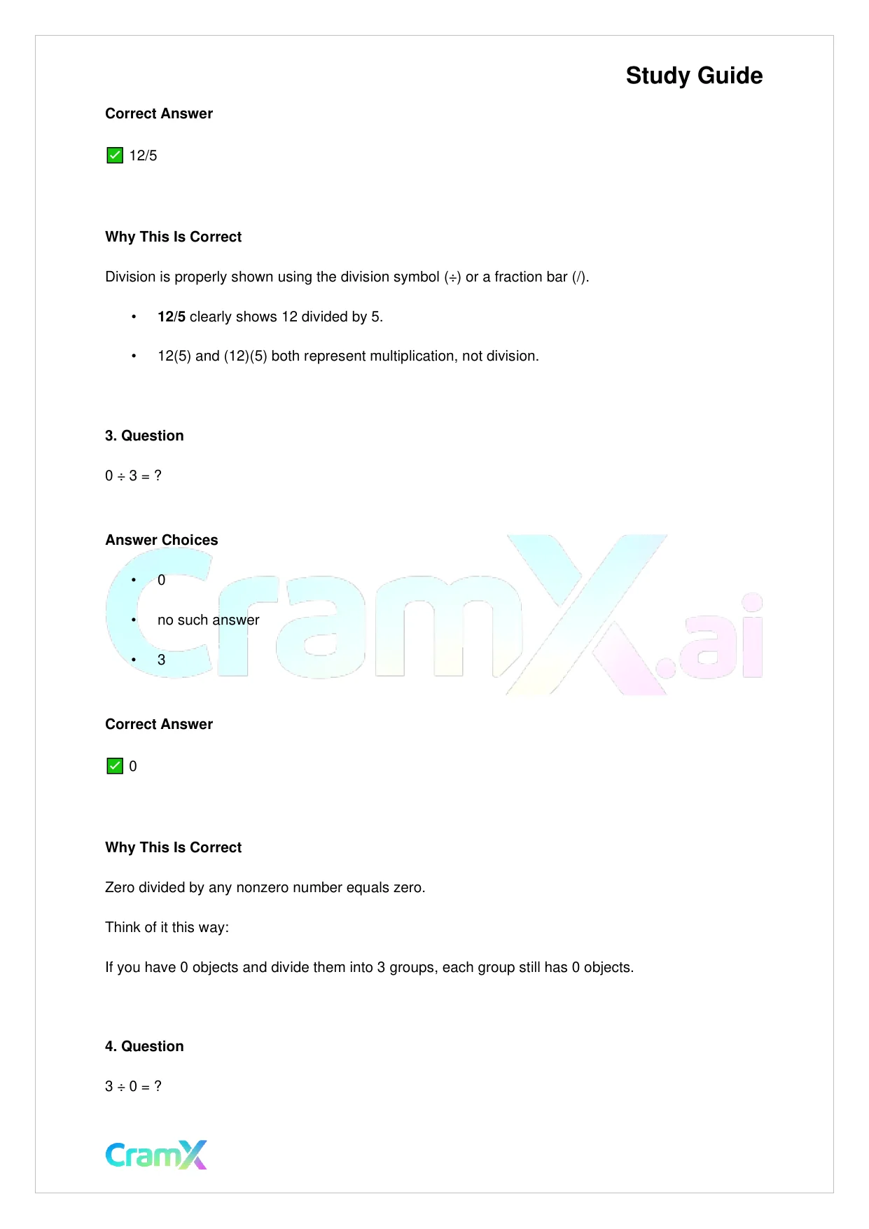 Basic Math and Pre-Algebra - Preliminaries - Page 6 preview image