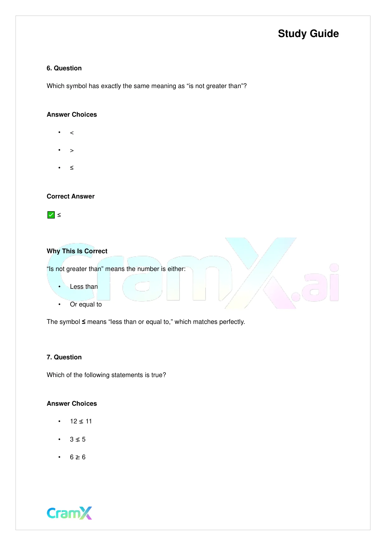 Basic Math and Pre-Algebra - Preliminaries - Page 8 preview image