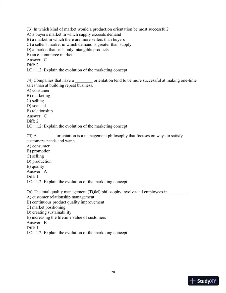 Test Bank for Marketing: Real People, Real Choices , 9th Edition, page 21