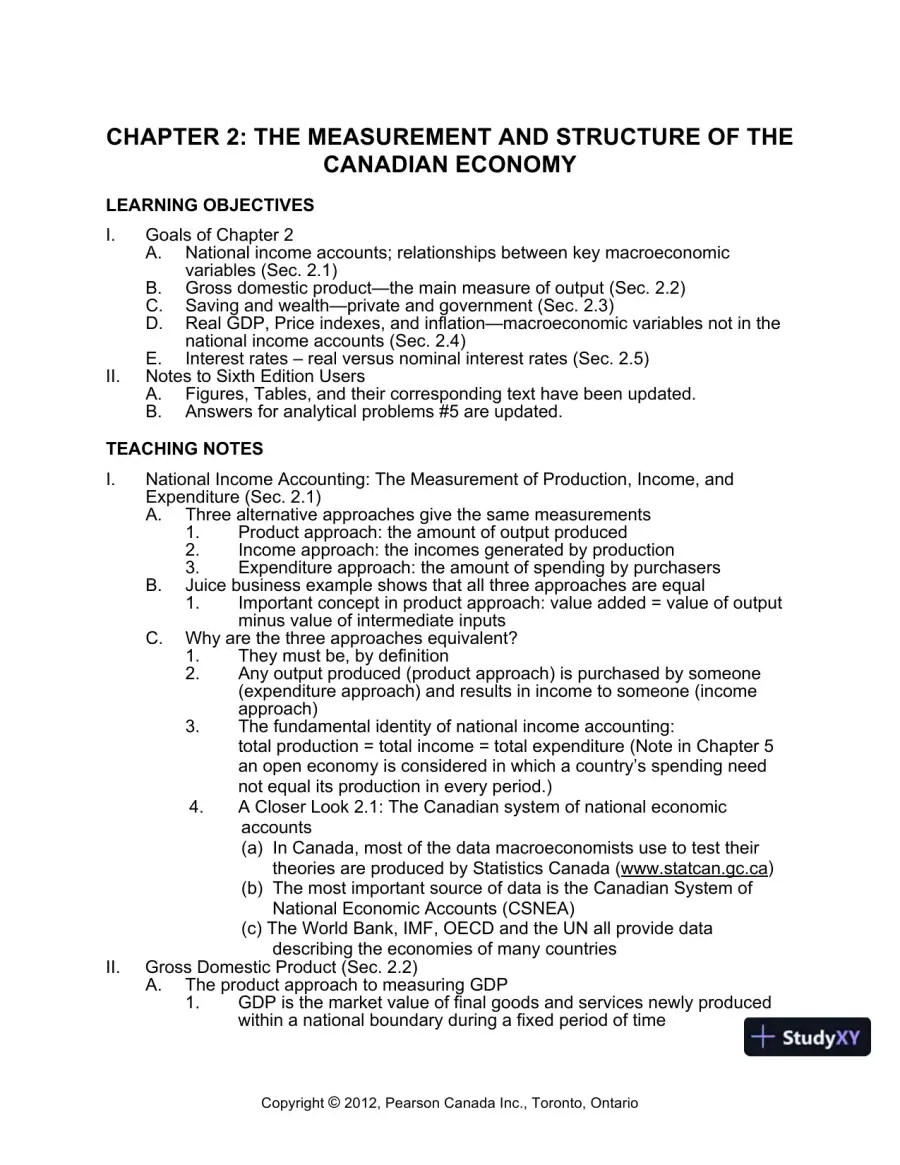 Macroeconomics, Sixth Canadian Edition Solution Manual, page 16
