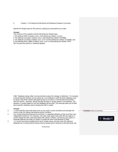 Solution Manual For Fundamentals Of Database Systems, 6th Edition - Page 12 preview image