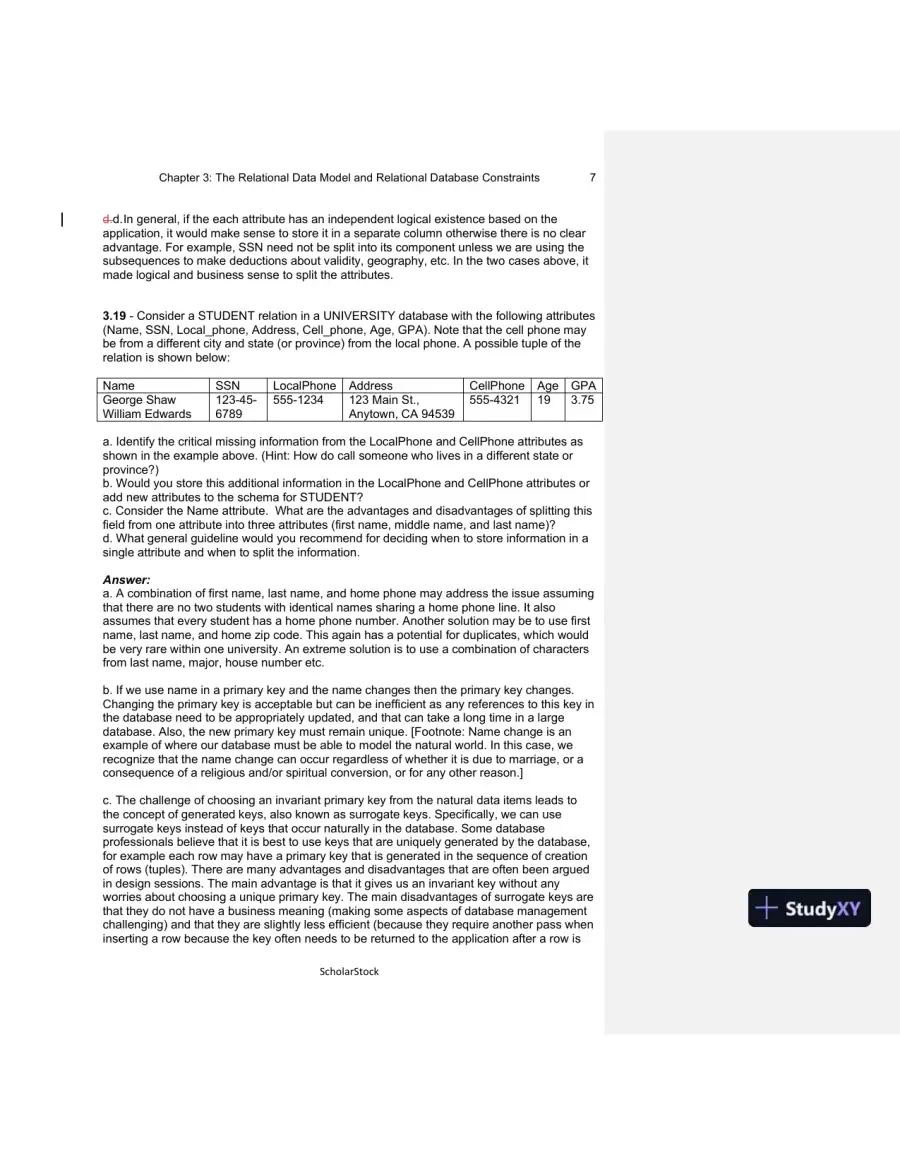 Solution Manual For Fundamentals Of Database Systems, 6th Edition, page 13