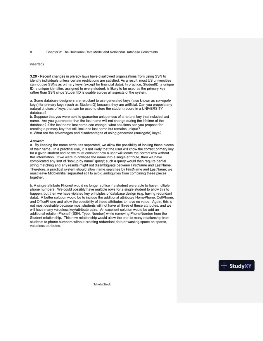 Solution Manual For Fundamentals Of Database Systems, 6th Edition, page 14