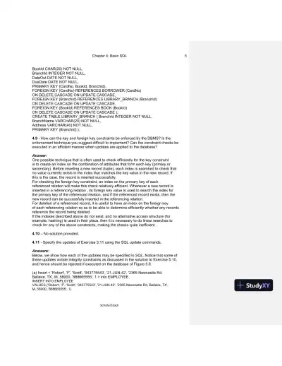 Solution Manual For Fundamentals Of Database Systems, 6th Edition - Page 19 preview image
