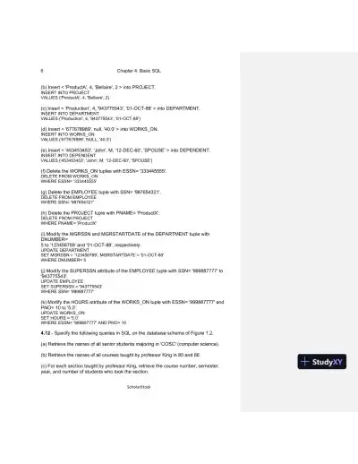 Solution Manual For Fundamentals Of Database Systems, 6th Edition - Page 20 preview image