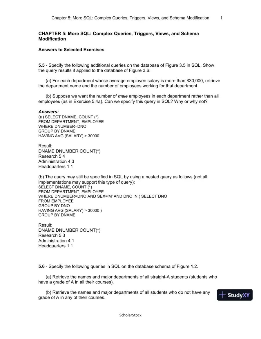 Solution Manual For Fundamentals Of Database Systems, 6th Edition, page 23