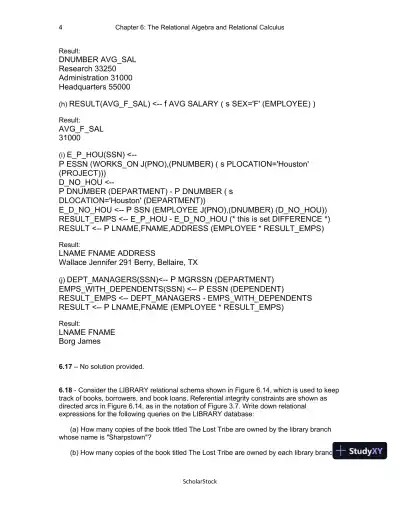 Solution Manual For Fundamentals Of Database Systems, 6th Edition - Page 28 preview image