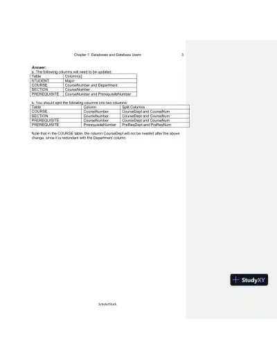 Solution Manual For Fundamentals Of Database Systems, 6th Edition - Page 4 preview image