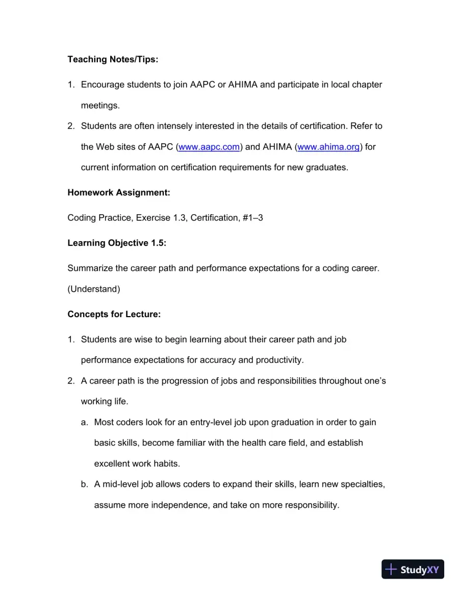 Lecture Notes For Comprehensive Medical Coding, 2019 2nd Edition, page 11