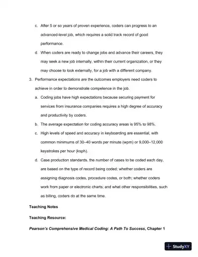 Lecture Notes For Comprehensive Medical Coding, 2019 2nd Edition - Page 12 preview image