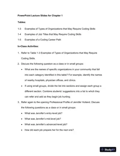 Lecture Notes For Comprehensive Medical Coding, 2019 2nd Edition - Page 13 preview image