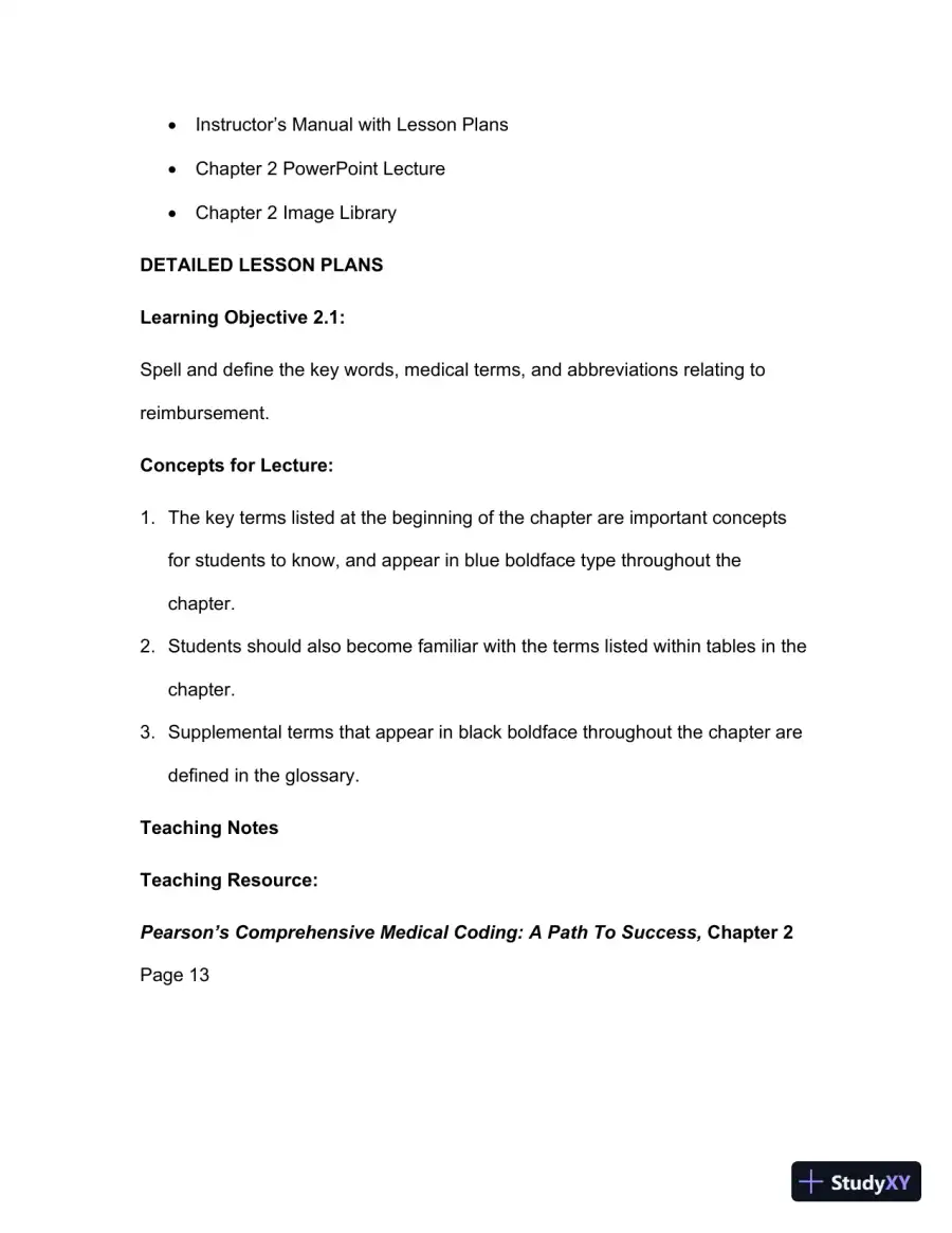 Lecture Notes For Comprehensive Medical Coding, 2019 2nd Edition, page 17