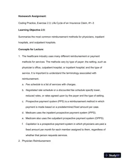 Lecture Notes For Comprehensive Medical Coding, 2019 2nd Edition - Page 25 preview image