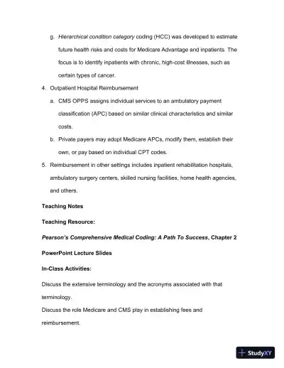 Lecture Notes For Comprehensive Medical Coding, 2019 2nd Edition - Page 27 preview image