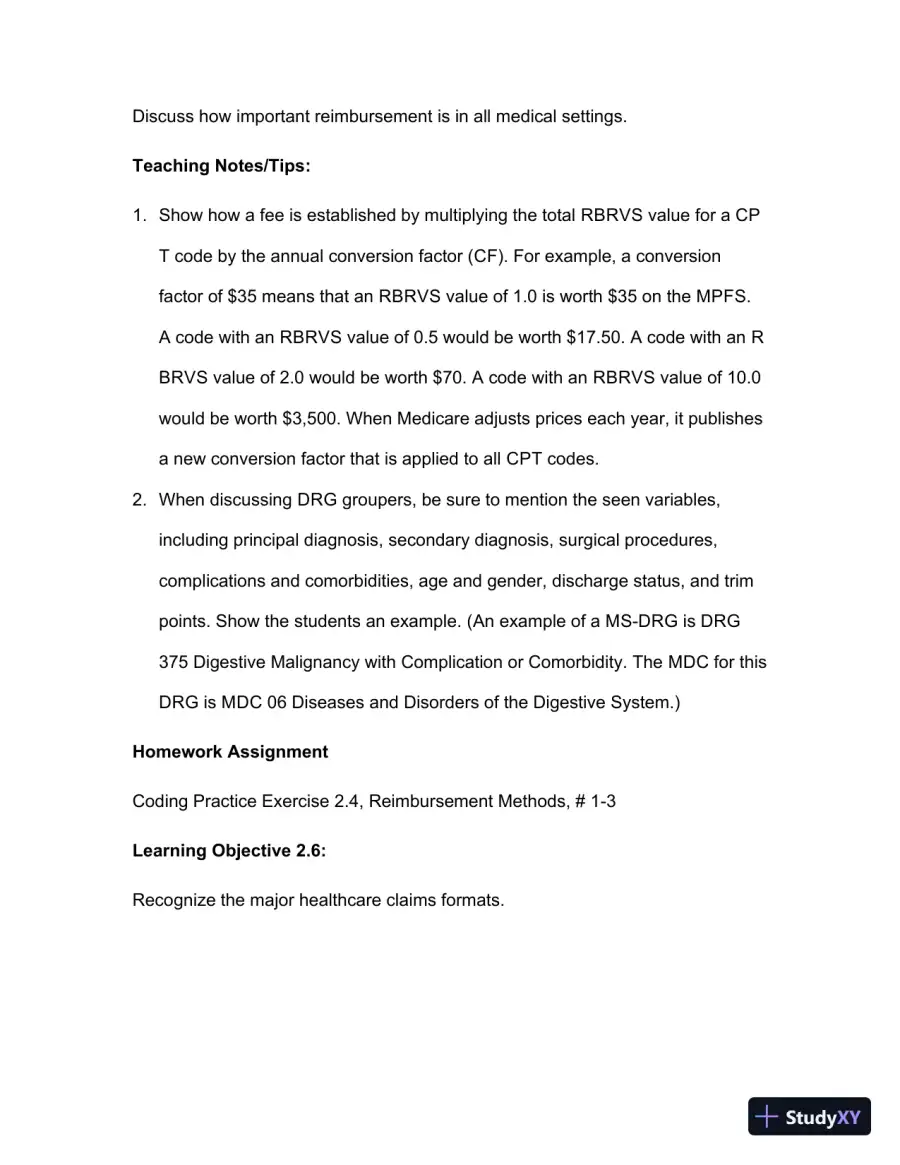 Lecture Notes For Comprehensive Medical Coding, 2019 2nd Edition, page 28