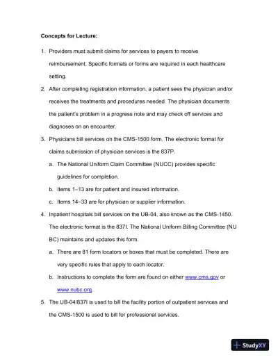 Lecture Notes For Comprehensive Medical Coding, 2019 2nd Edition - Page 29 preview image