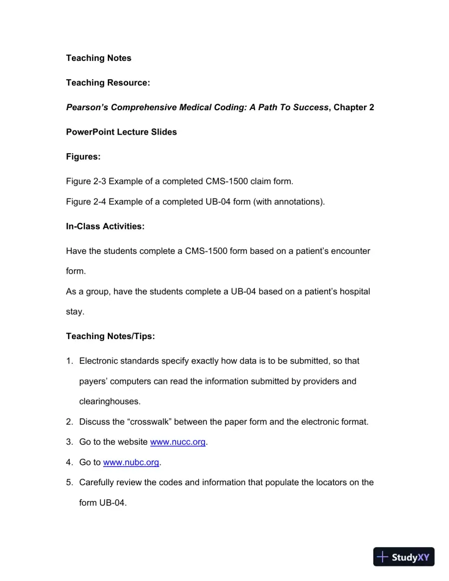 Lecture Notes For Comprehensive Medical Coding, 2019 2nd Edition, page 30