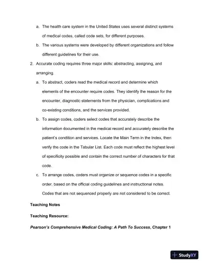 Lecture Notes For Comprehensive Medical Coding, 2019 2nd Edition - Page 5 preview image