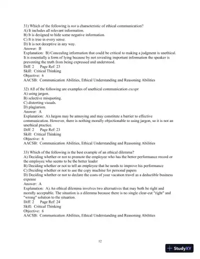 Business Communication Today 11th Edition Test Bank - Page 13 preview image