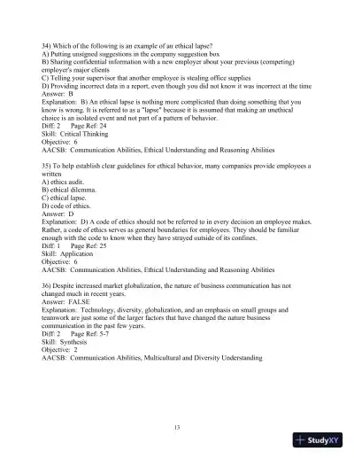 Business Communication Today 11th Edition Test Bank - Page 14 preview image