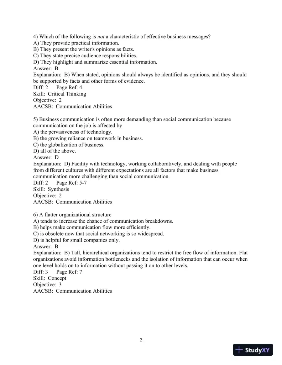 Business Communication Today 11th Edition Test Bank, page 3