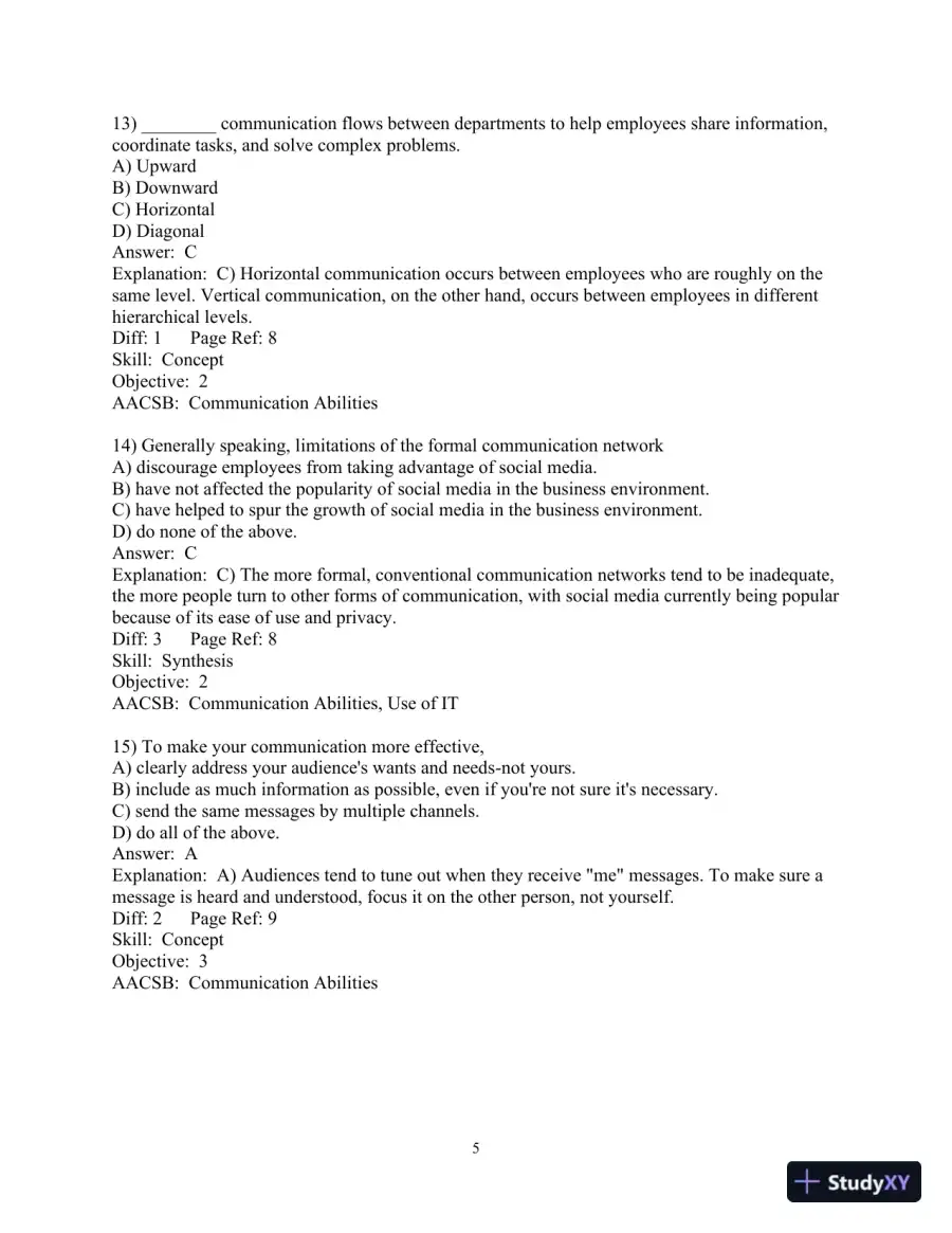 Business Communication Today 11th Edition Test Bank, page 6