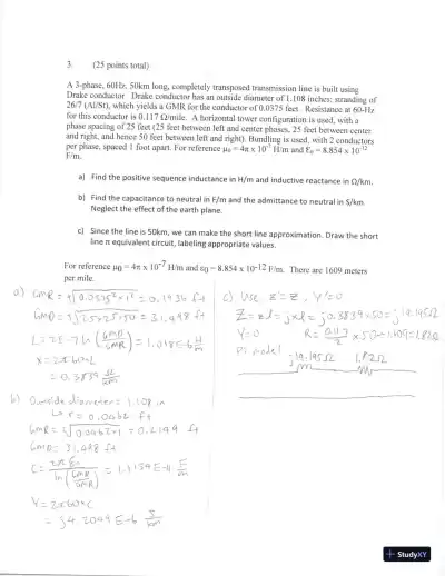 Power System Analysis And Design, 6th Edition Test Bank - Page 10 preview image