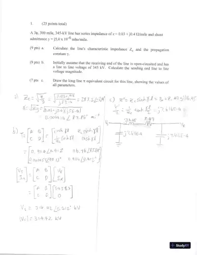 Power System Analysis And Design, 6th Edition Test Bank - Page 8 preview image