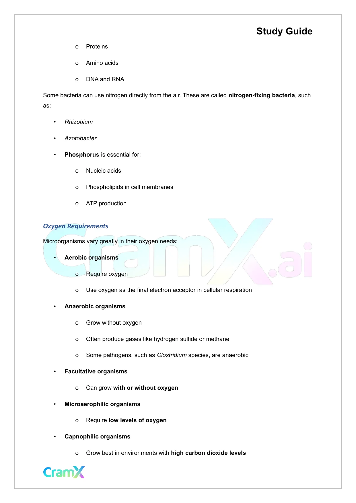 Microbiology - Microbial Cultivation and Growth - Page 2 preview image