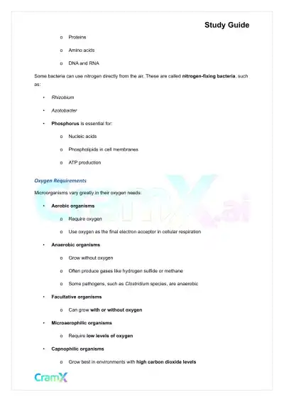 Microbiology - Microbial Cultivation and Growth - Page 2 preview image