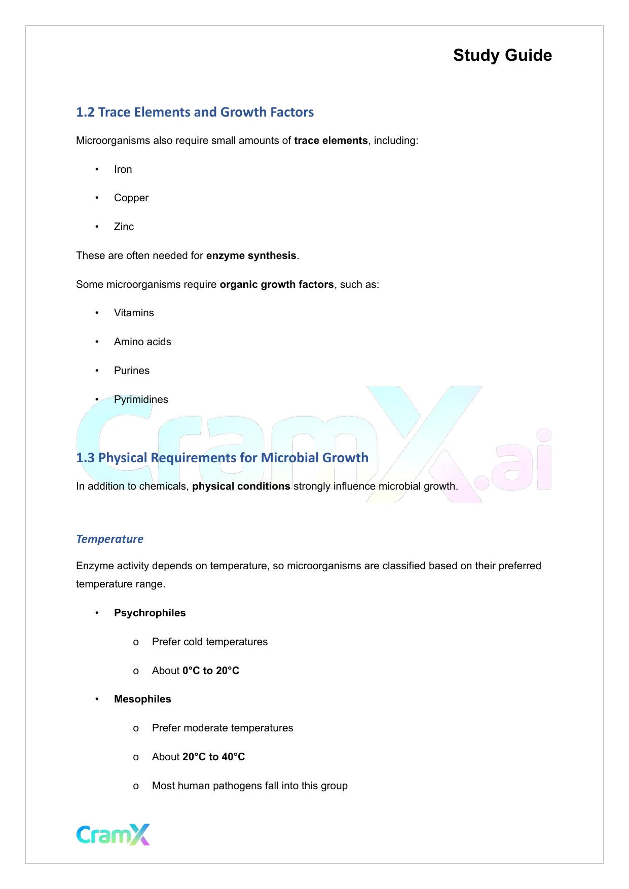 Microbiology - Microbial Cultivation and Growth - Page 3 preview image
